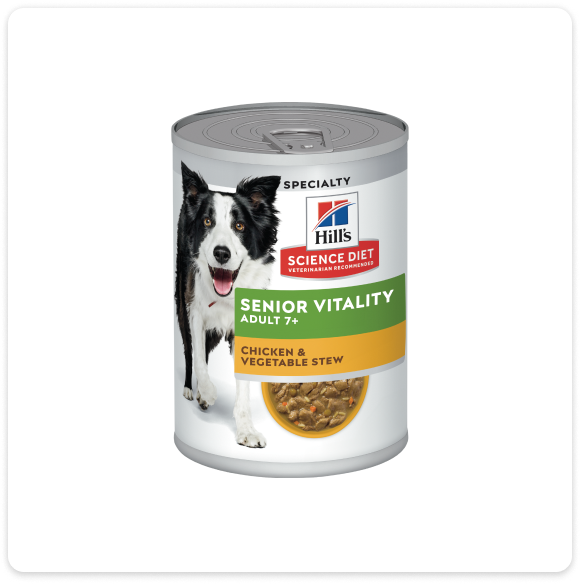 Verpakking van Hill's Science Plan natvoer voor senior honden