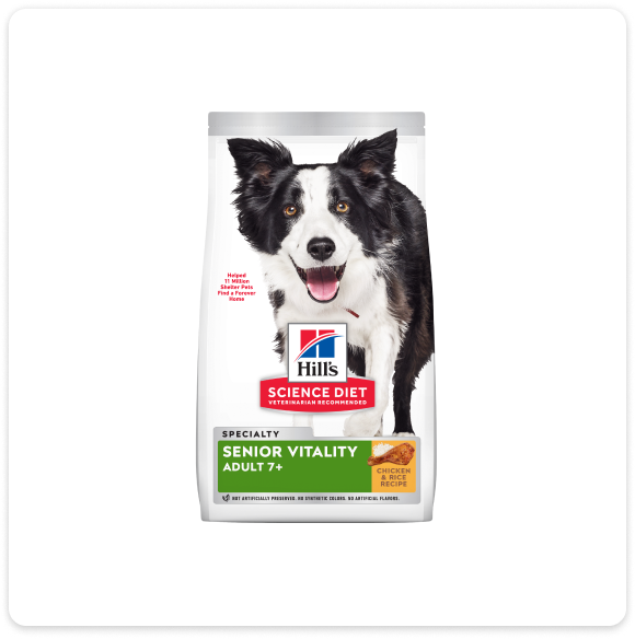 Verpakking van Hill's Science Plan droogvoer voor senior honden