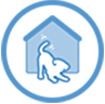 icoon hond huis